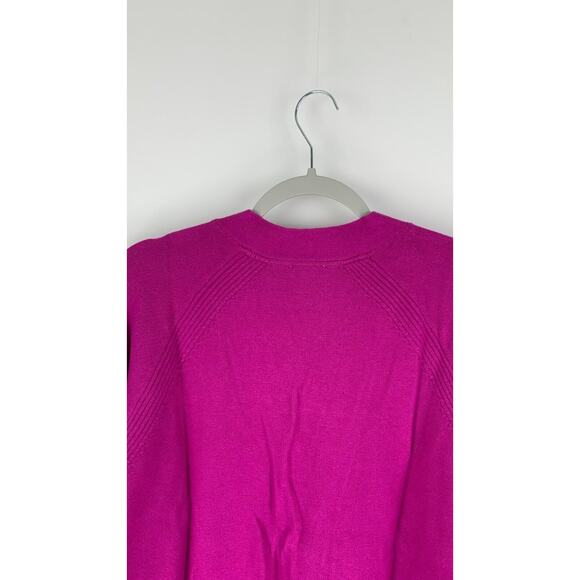 J Jill Womens Cerise Two Pocket Button Down Short Cardigan Long Sleeve Size XLT - Picture 5 of 15